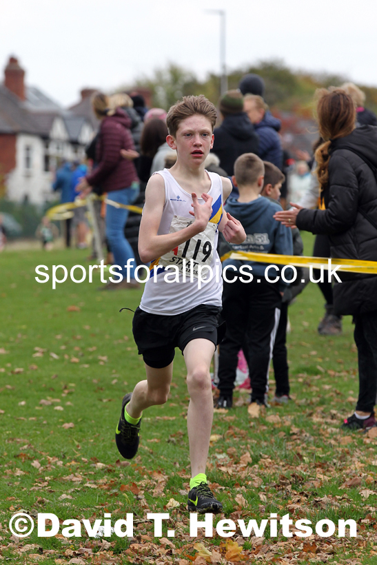 Boys under-15s Northern Cross Country Relays, Graves Park, Sheffield. Photo: David T. Hewitson/Sports for All Pics